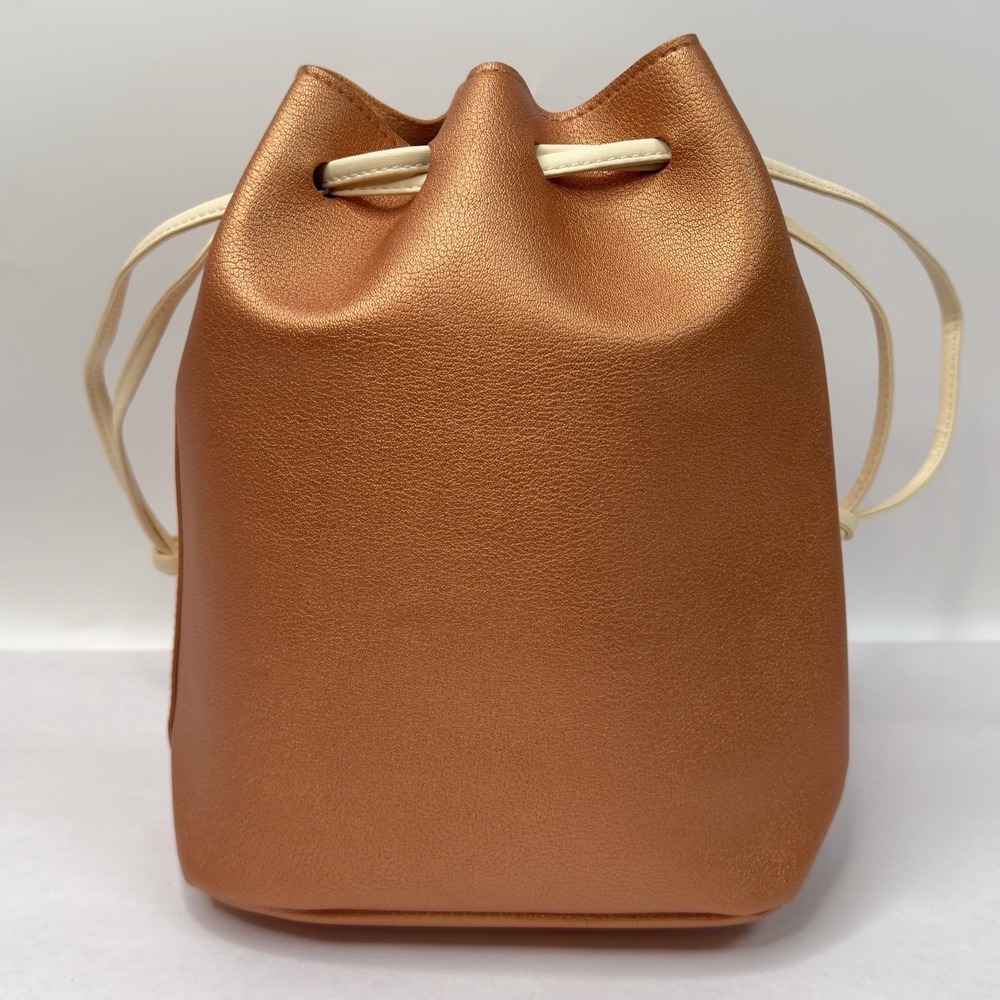 Bath Body Bath metallic penny copper color with Tan Drawstring Bag - Picture 4 of 16
